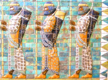 Mosaico representando os exércitos persas